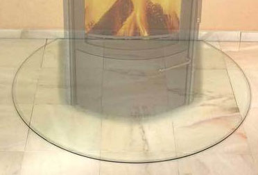 Glasplatte Bodenplatte Funkenschutzplatte Kamin Ofen Tropfen unterleg Glas Platt
