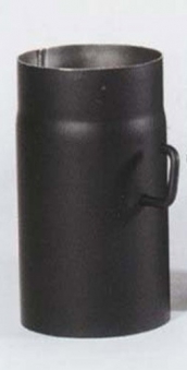 Ofenrohr Senotherm schwarz mit Drosselklappe Ø 150 mm Länge 250 mm Bild 2