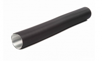 Flexibles Lüftungsrohr aus Aluminium Ø50mm schwarz