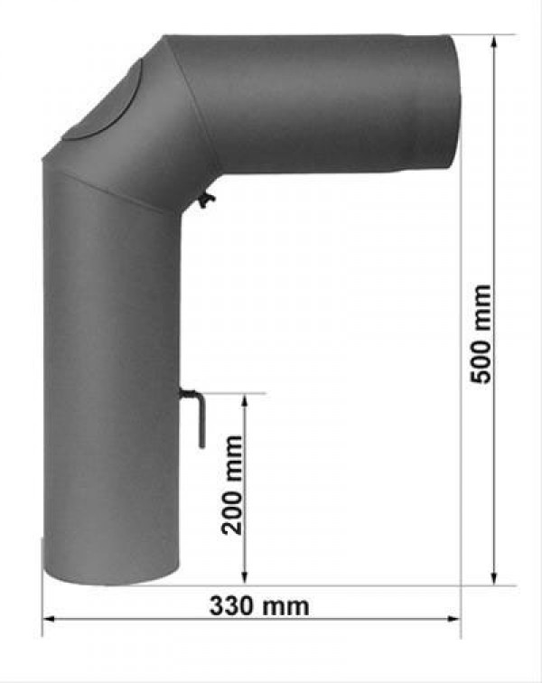 Rauchrohr Set II Standard Ø150mm Senotherm gussgrau Ofenrohr